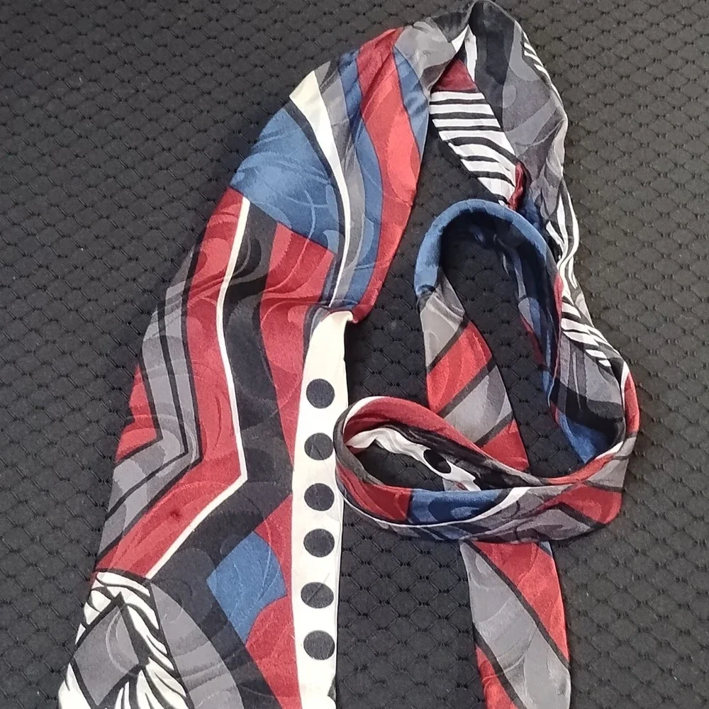 Albert Nipon Geometric Design Neckties Lot Of 3 Funky Fresh‎ Cool - N